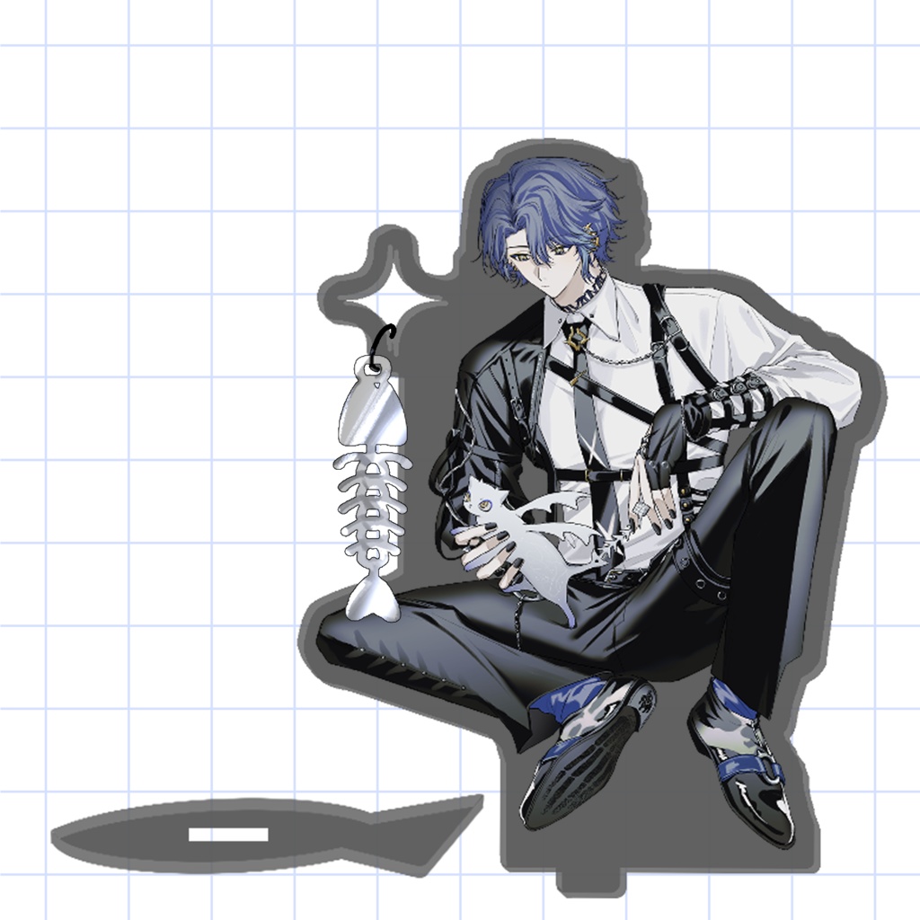 22日22時~【非公式】小柳ロウチャーム付きアクリルスタンド