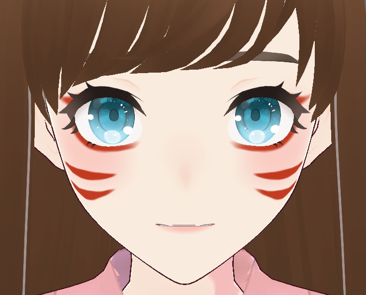 VRoid用狐メイク7色セット(正式版対応・β版要お試し)