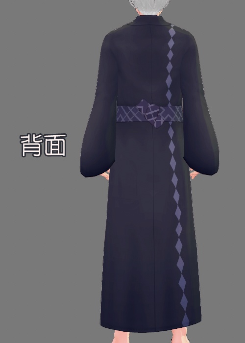 VRoid用男性浴衣&着物テクスチャ3色セット