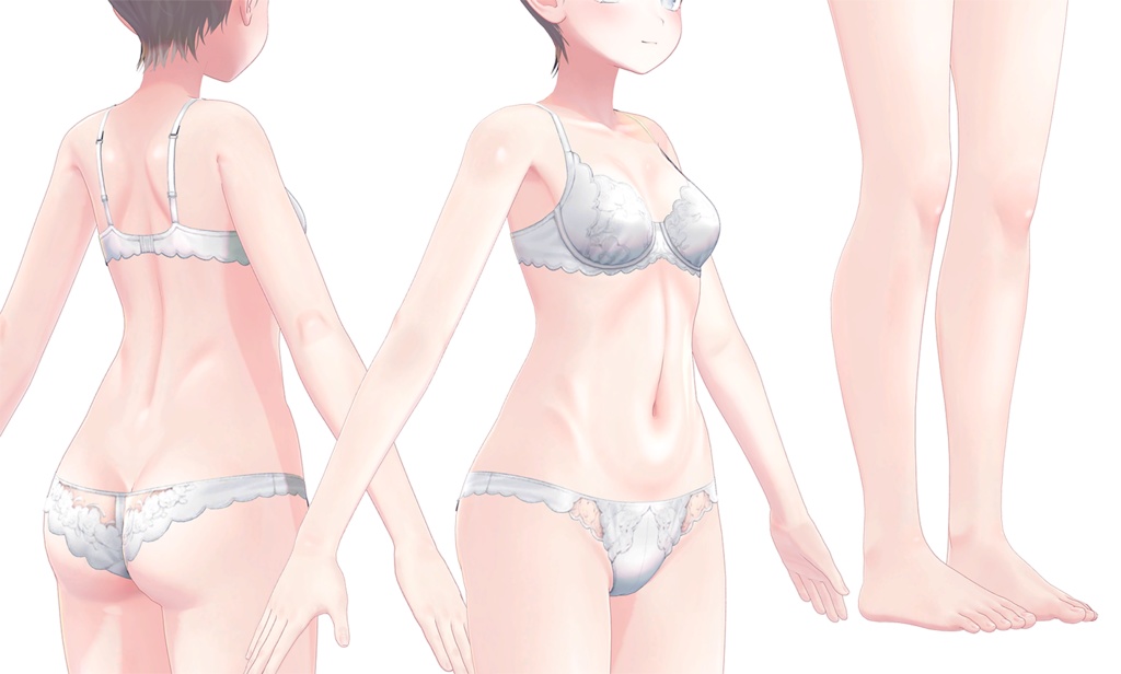 【R-15・PSD】しなのちゃん専用ナチュラルメイク&ボディブラシ【レイヤー組み合わせ自由】