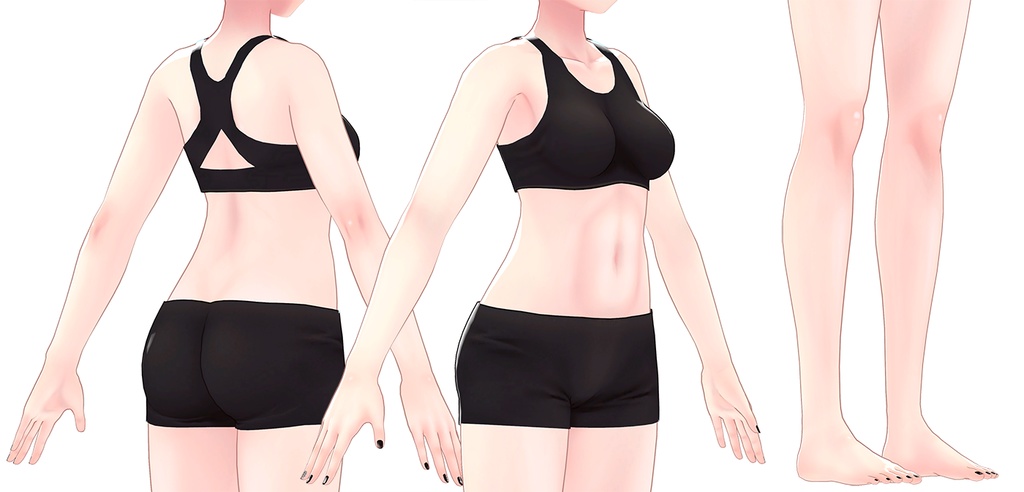 【R-15】リルモワさん&ミュリシアちゃん専用ナチュラルメイク&ボディブラシ【PSD・CLIP形式】