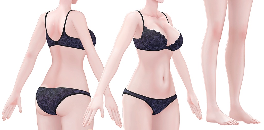 【R-15】柚希ちゃん専用ナチュラルメイク&ボディブラシ【PSD・CLIP形式】