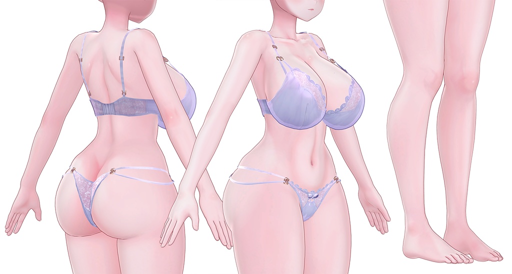 【R-15】プレッツェルちゃん専用ナチュラルメイク&ボディブラシ【PSD・CLIP形式】