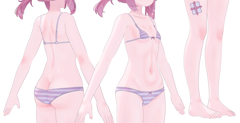 【R-15】プラムちゃん専用ナチュラルメイク&ボディブラシ【PSD・CLIP形式】