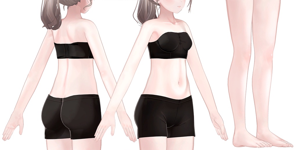 【R-15】ミシェラさん専用ナチュラルメイク&ボディブラシ【メイクはPG/PSD・CLIP形式】