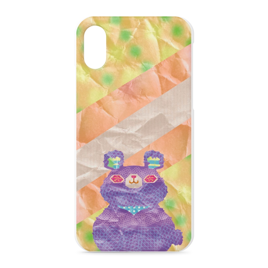 【 iPhoneX/XS】病み✴︎くまのスマホケース