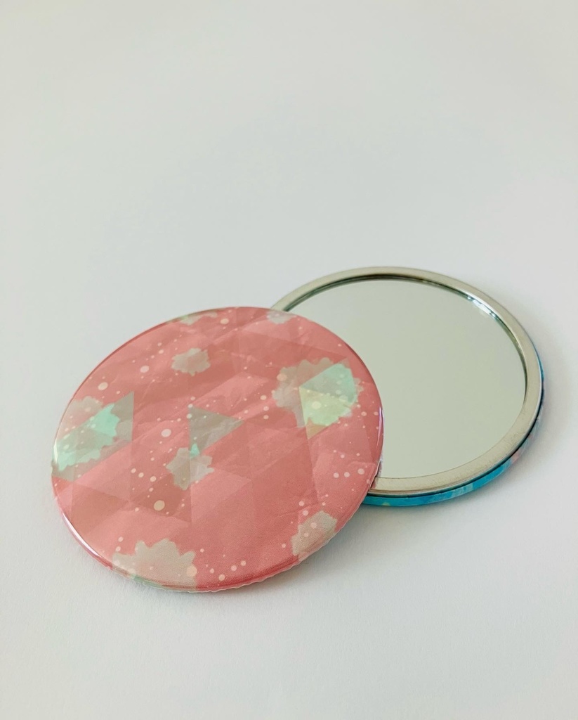あけぼの色のきらめきミラー