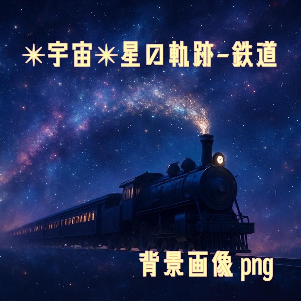 【背景素材】✴︎鉄道×宇宙✴︎