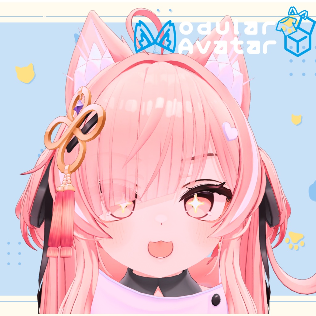 動く！🍓【 イチゴちゃん専用】 （ なでギミック ） アバターインタラクトギミック