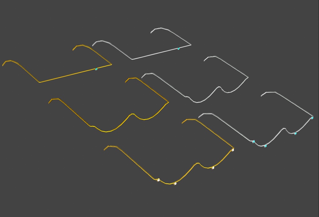 【無料】メガネみたいなおしゃれアクセサリー(ワイヤーグラス)