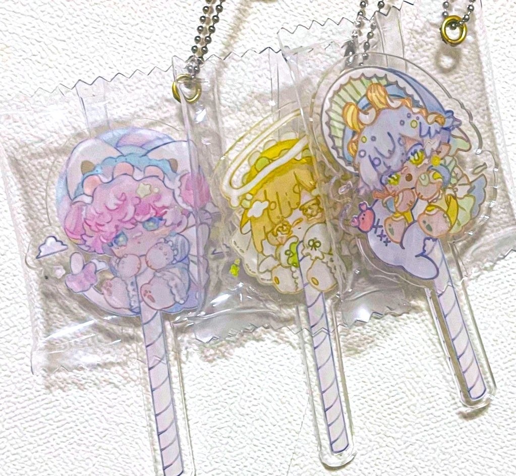 「ロリ〜タポップキャンディ」アクリルキーホルダー