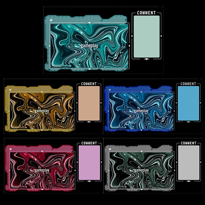 【無料素材】ゲーム配信オーバーレイ