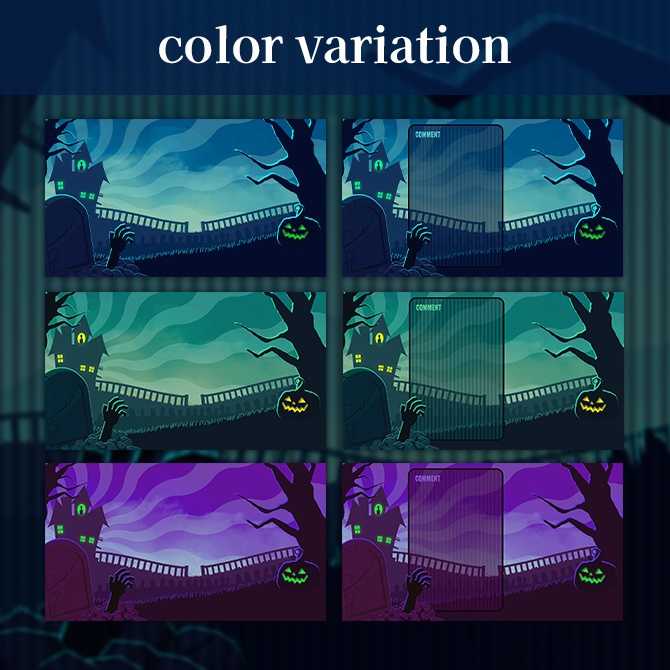 【無料素材】配信オーバーレイ【ghosthouse】