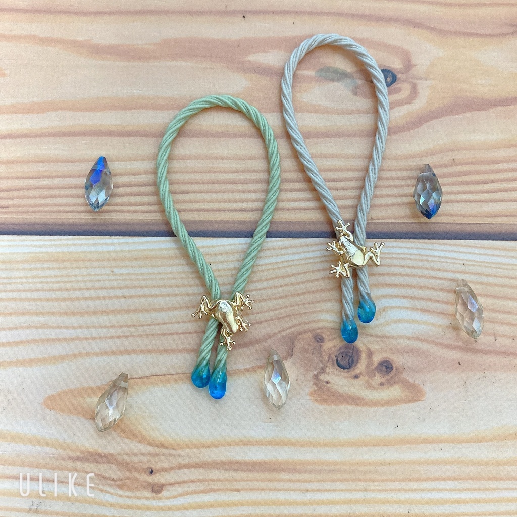 ぬい用リボンタイ【カエル】