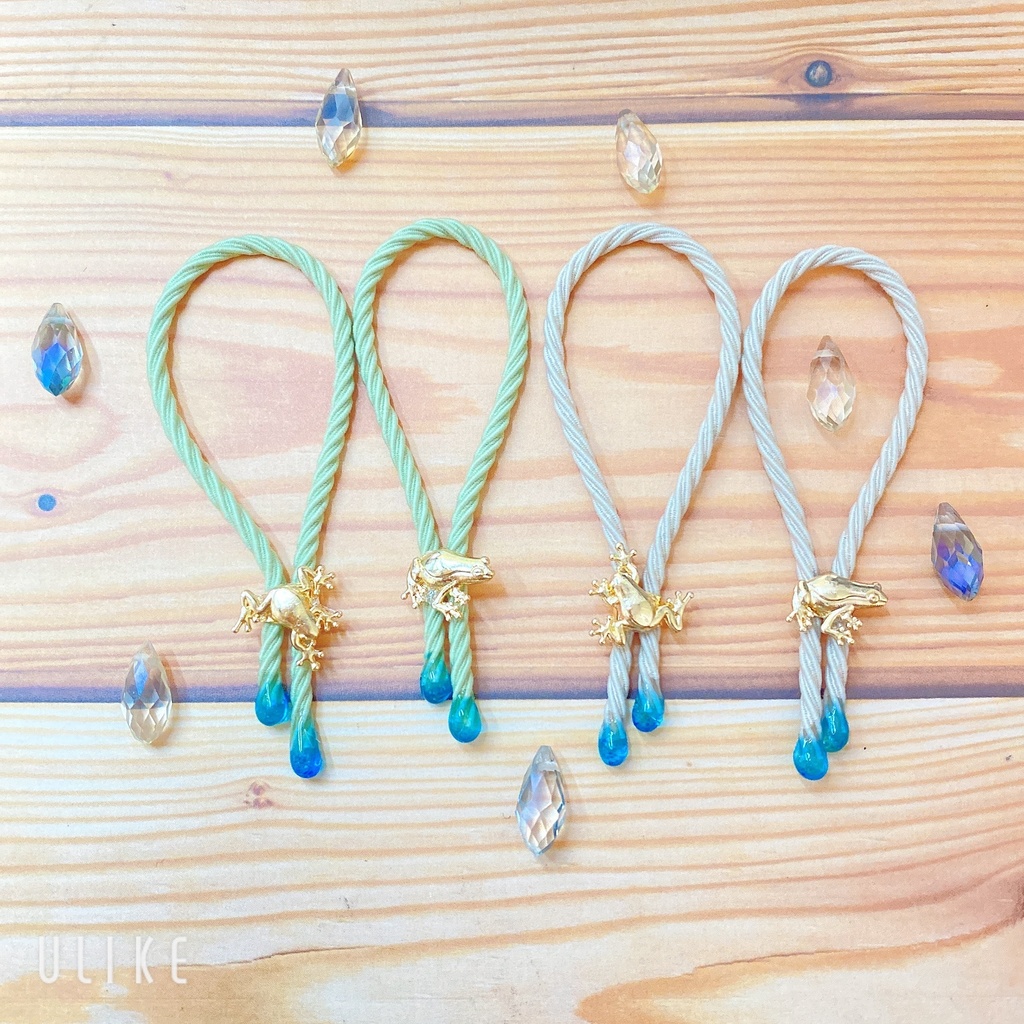 ぬい用リボンタイ【カエル】