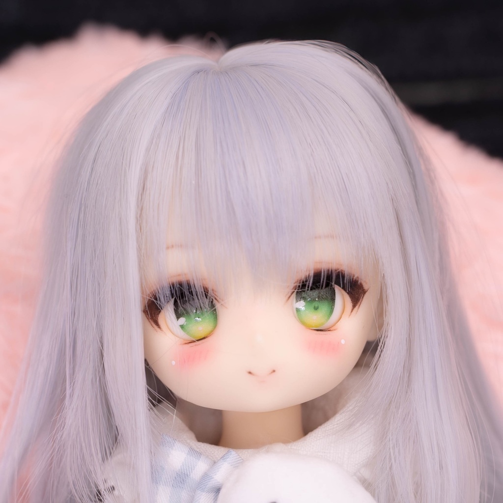 1/6 Tinyfox 01S カスタムヘッド 白巧肌+アイ+口パーツ×2（悸動