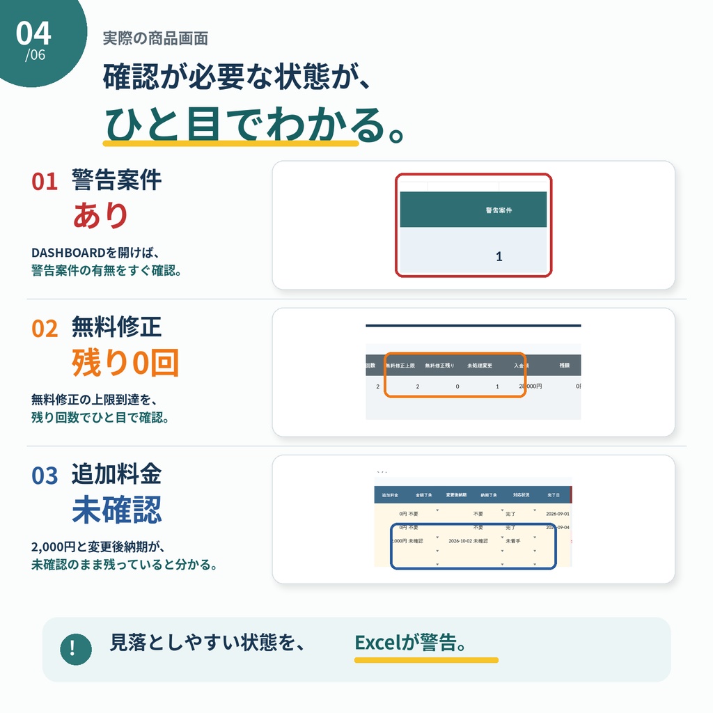 【イラスト依頼・コミッション向け】直接依頼 受付〜納品 運営キット|修正・追加料金・納期を管理するExcel