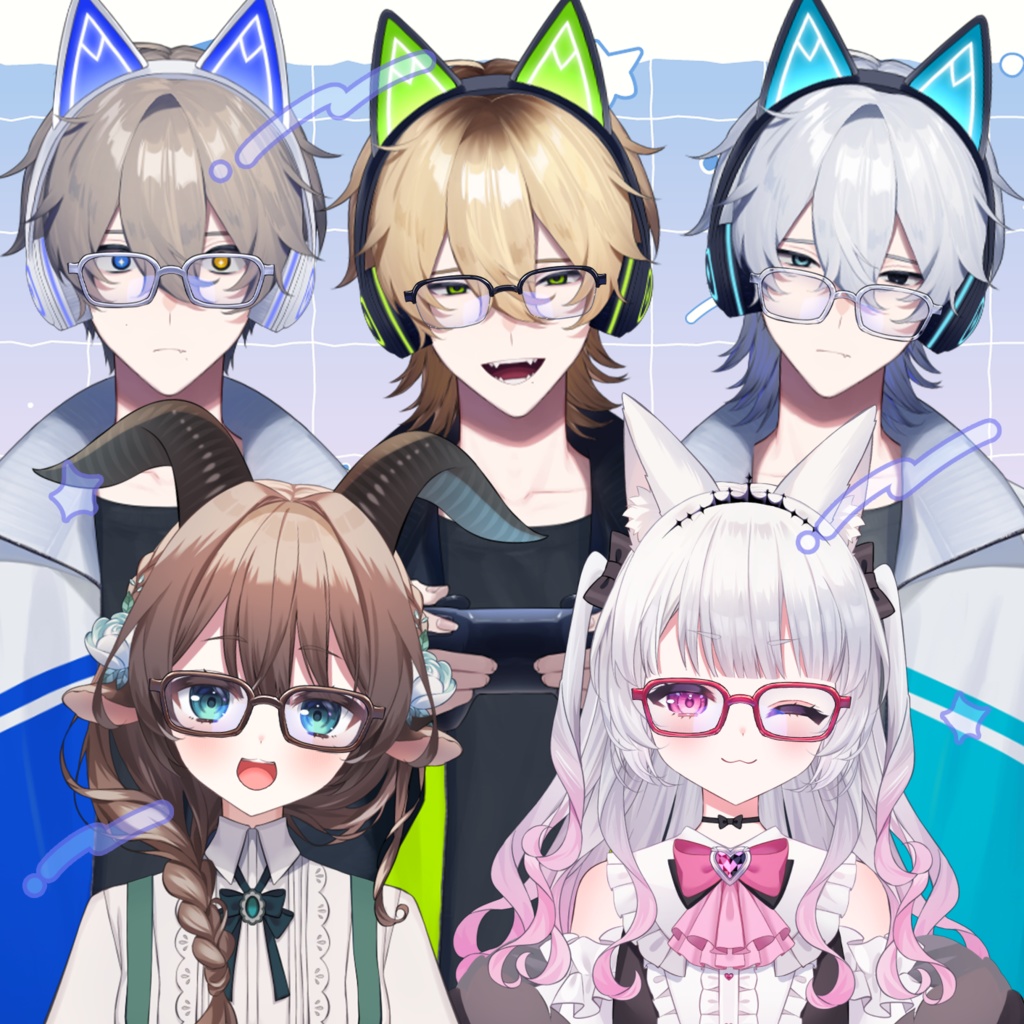 【vtuber様向け素材】メガネ素材【VtubeStuido】