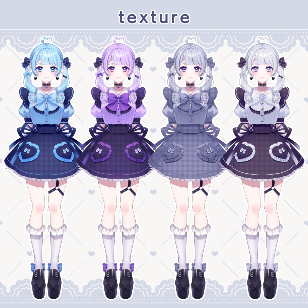 【追加テクスチャ】地雷ちゃん【New colors】