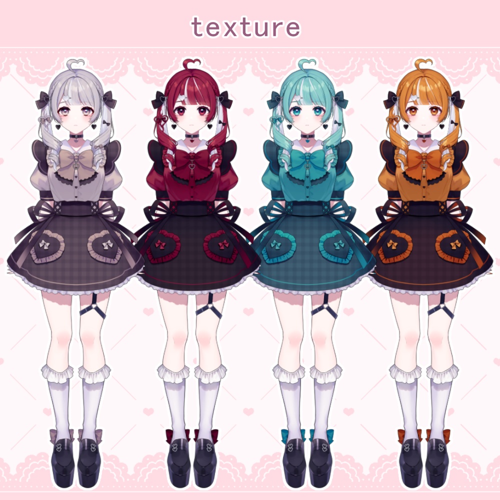 【追加テクスチャ】地雷ちゃん第二弾【New colors】