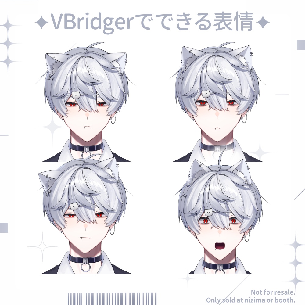 【汎用モデル】おきがえネコミミ男子【Vtube Studio】