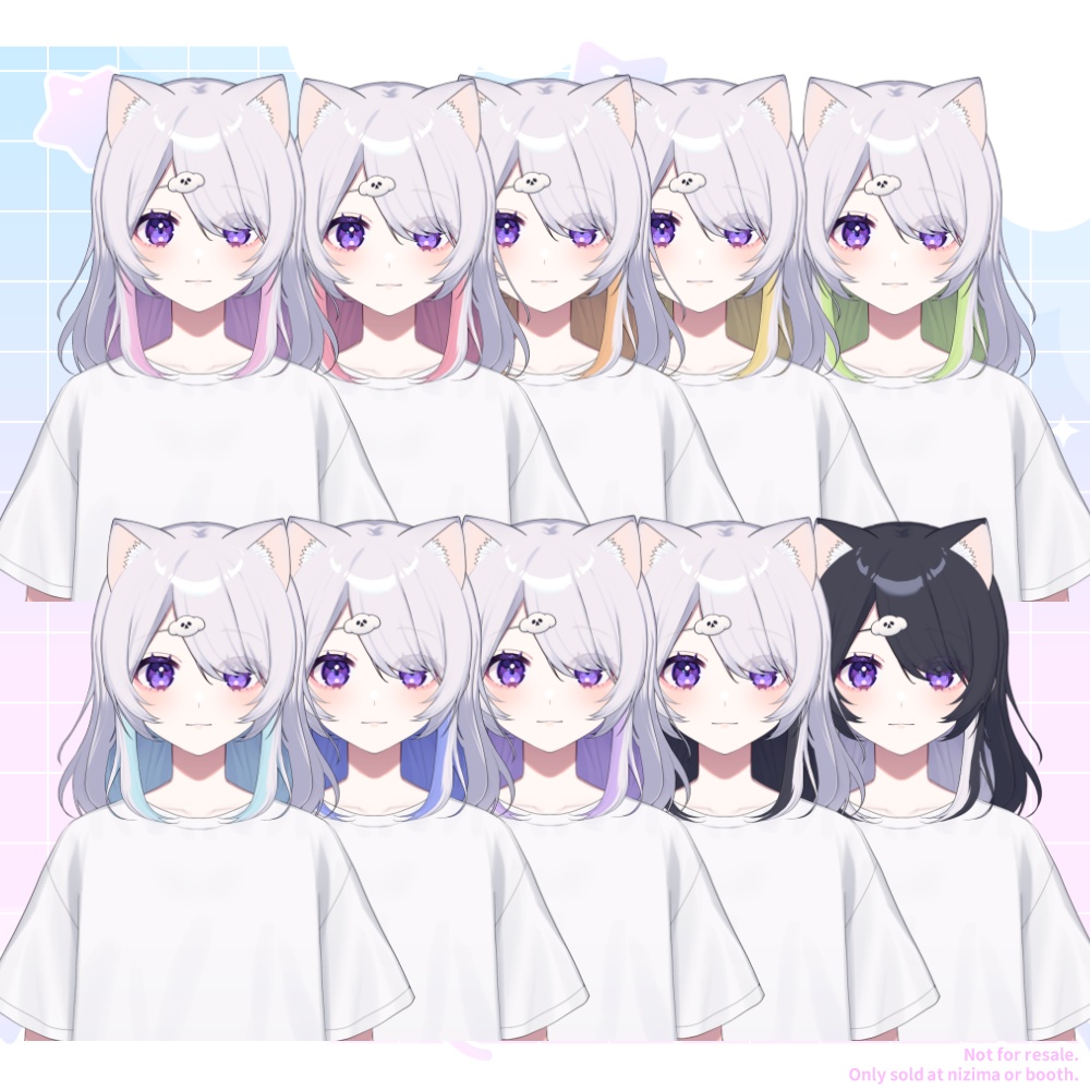 【汎用モデル】猫耳ヘッドホンの女の子【Vtube Studio】