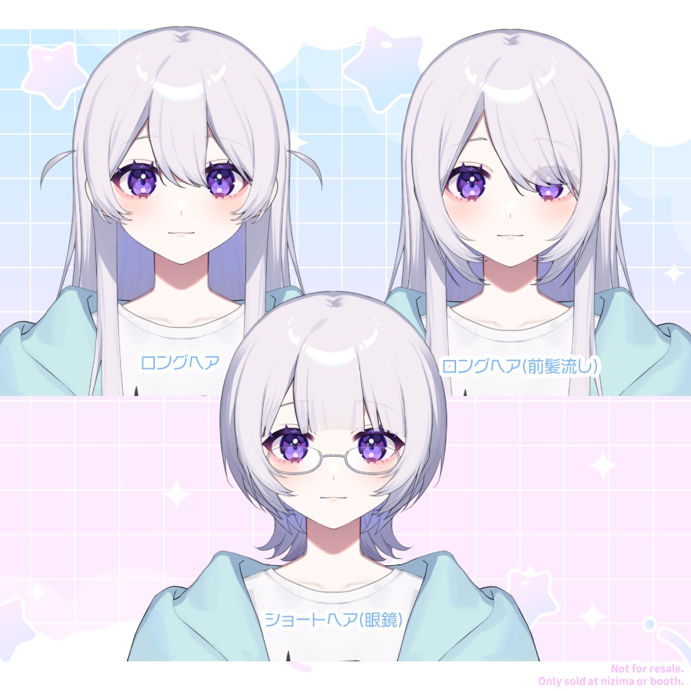 【汎用モデル】猫耳ヘッドホンの女の子【Vtube Studio】