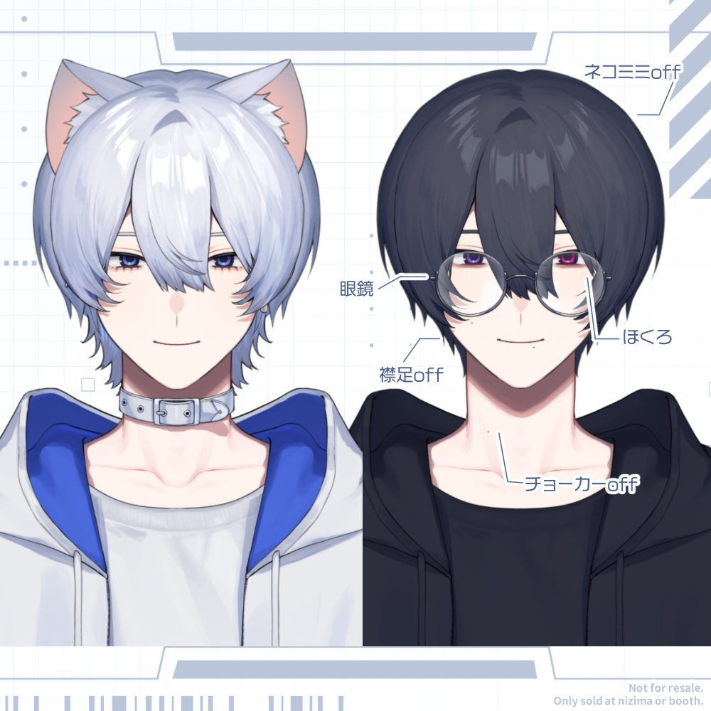 【汎用モデル】ネコミミゲーマーの男の子【Vtube Studio】