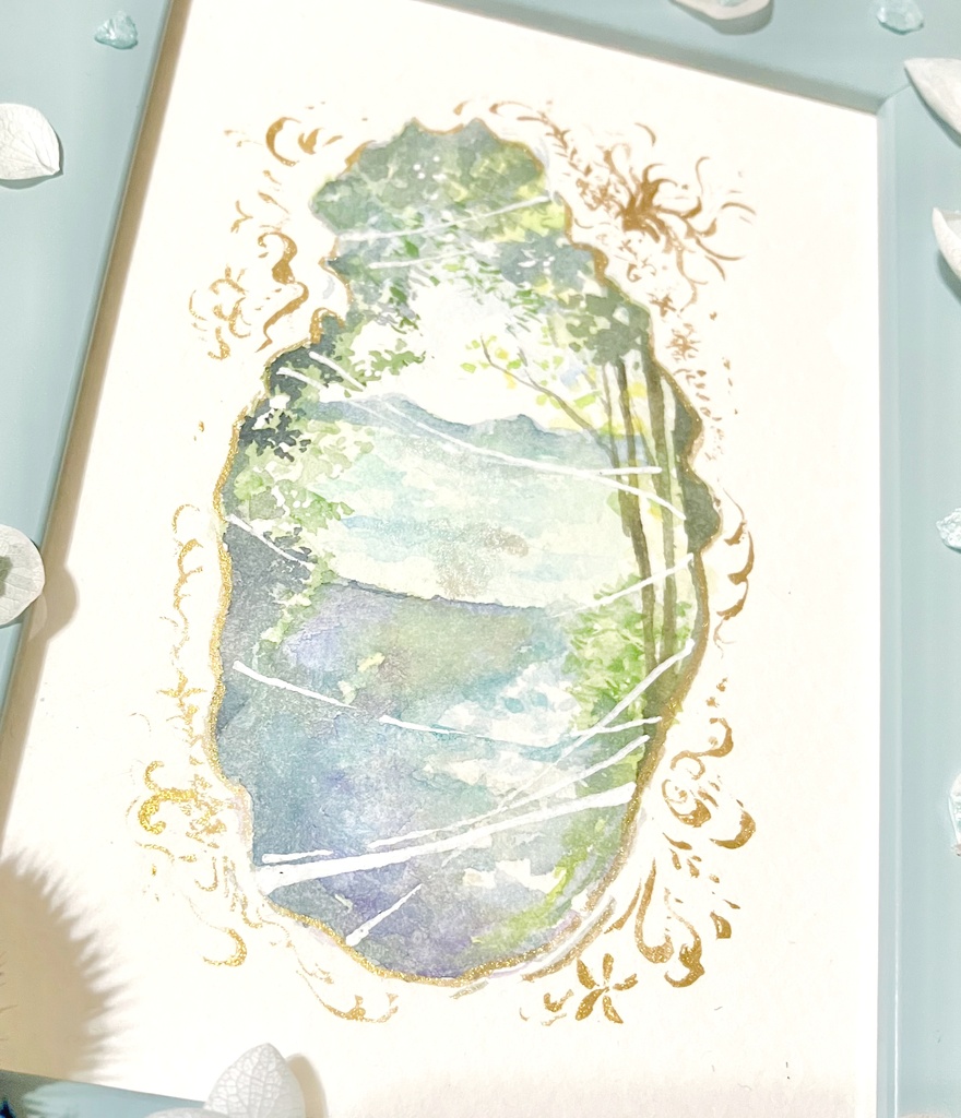 ポストカードサイズ水彩原画