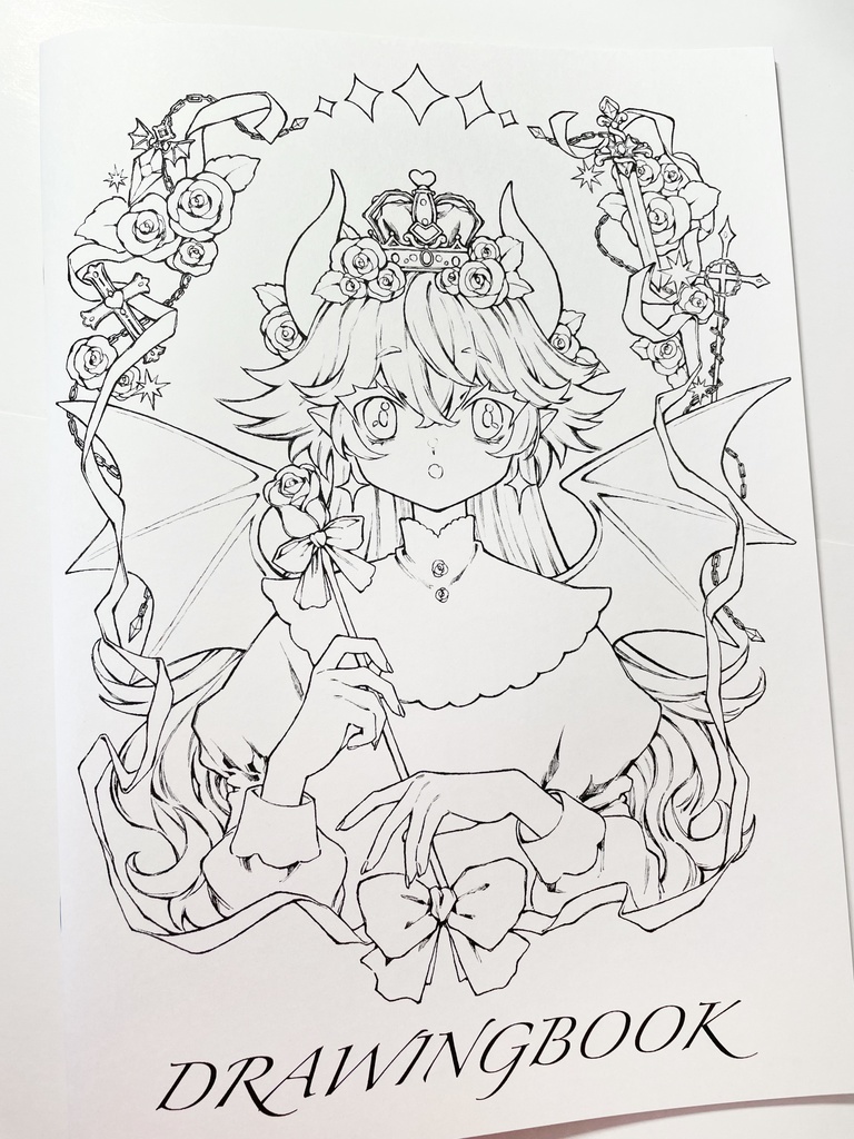 裏イラストなし 線画集　B5(おまけ付き)