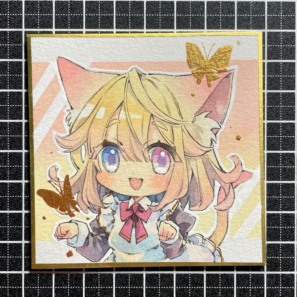 豆色紙　イラスト