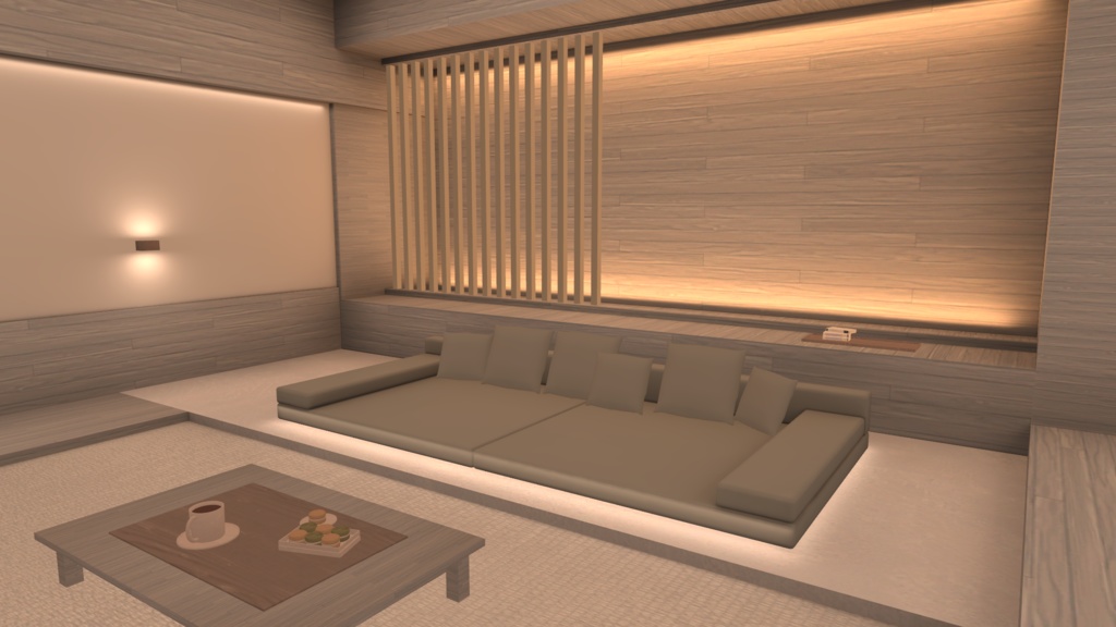 【VRC向けワールド】和室リビング01