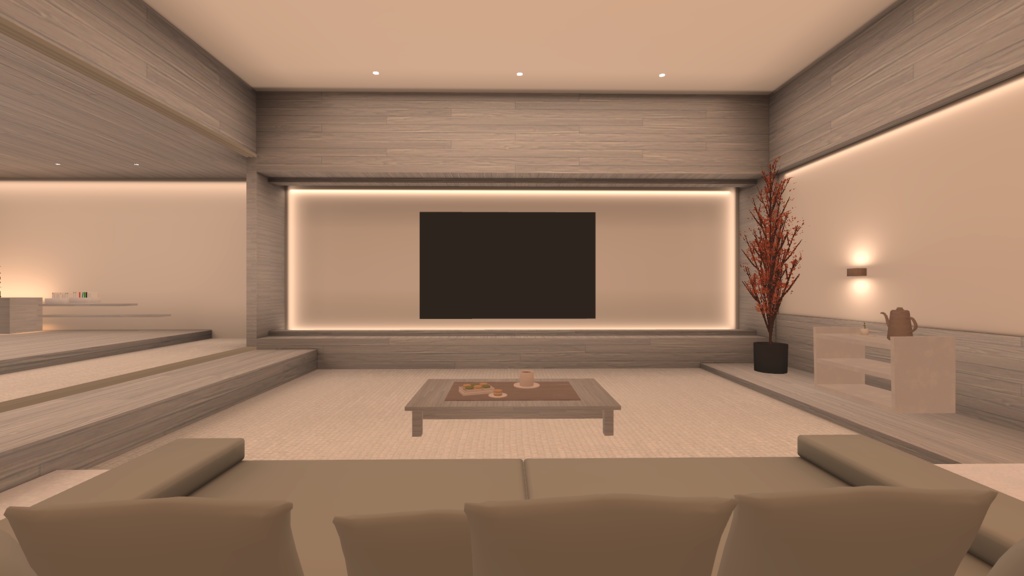 【VRC向けワールド】和室リビング01