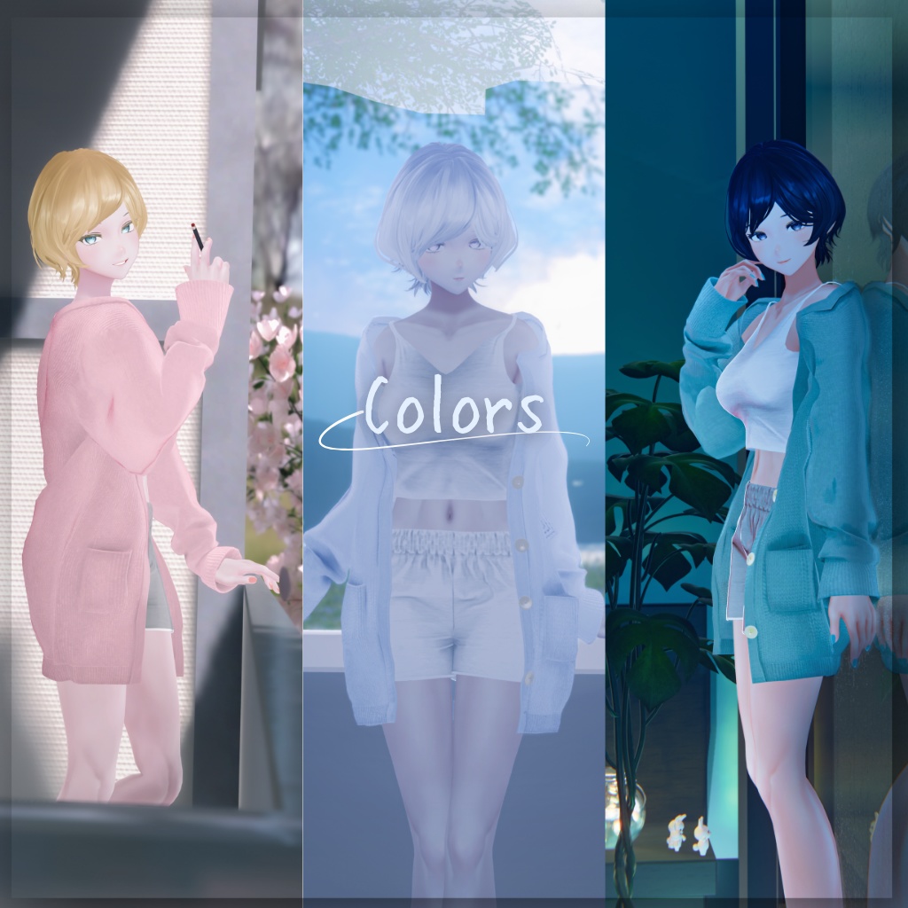 となりの霧崎さん -kirisaki- オリジナル3Dモデル