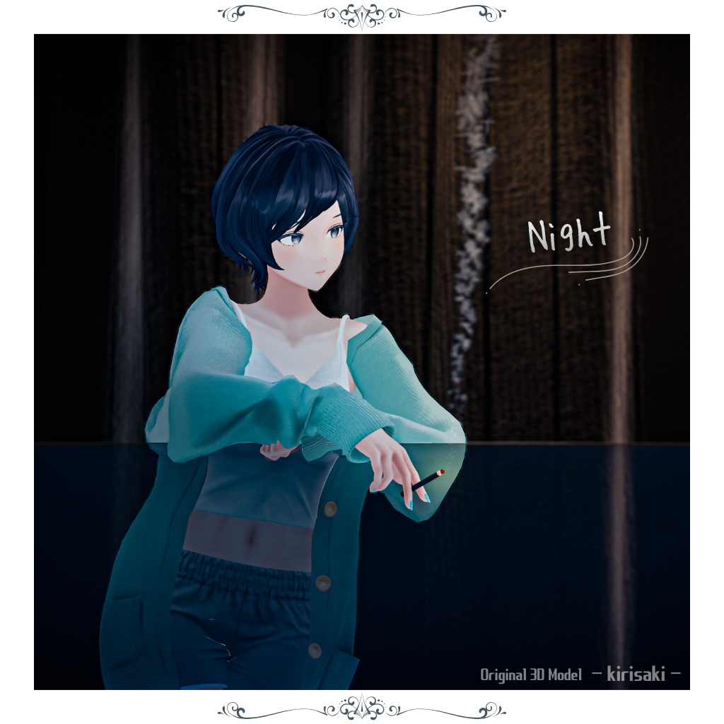 となりの霧崎さん -kirisaki- オリジナル3Dモデル