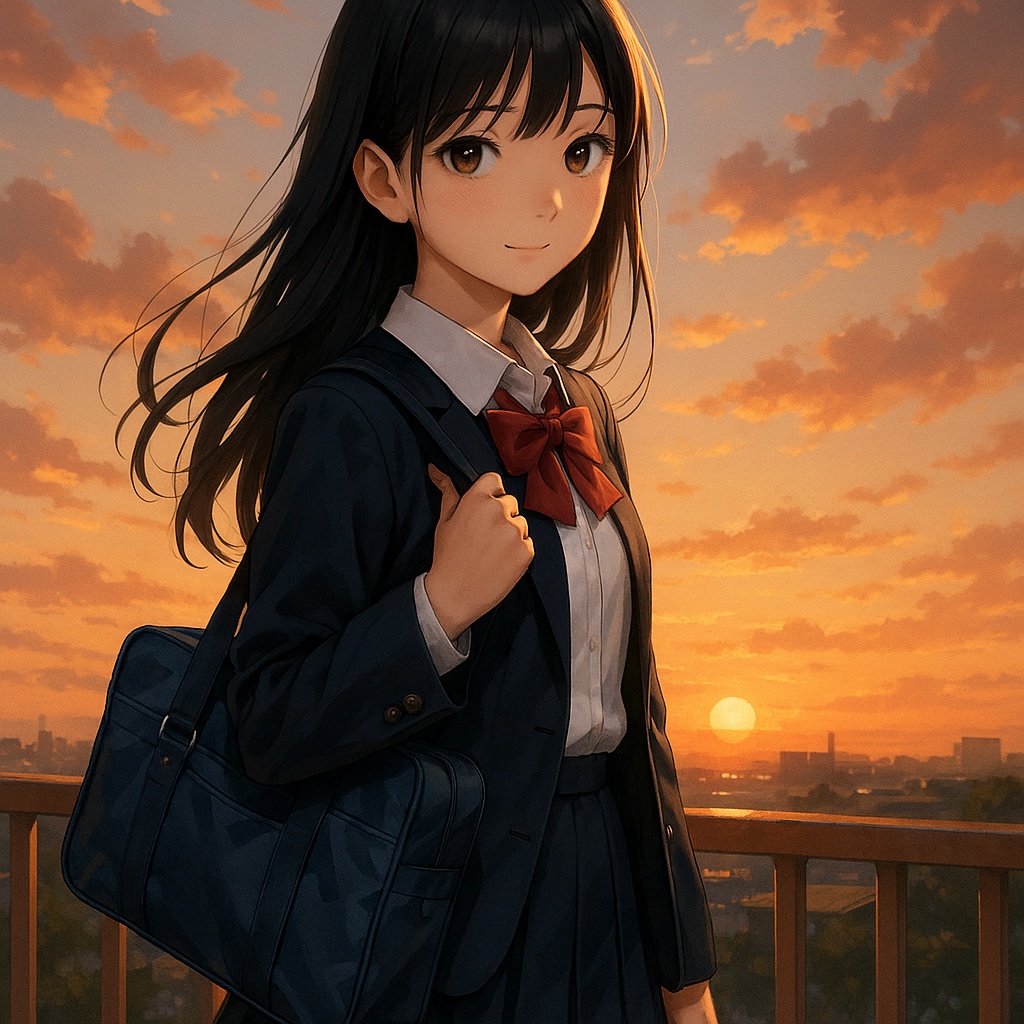 光と空×女子高生