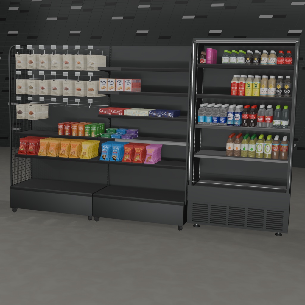 商品棚【3Dモデル】