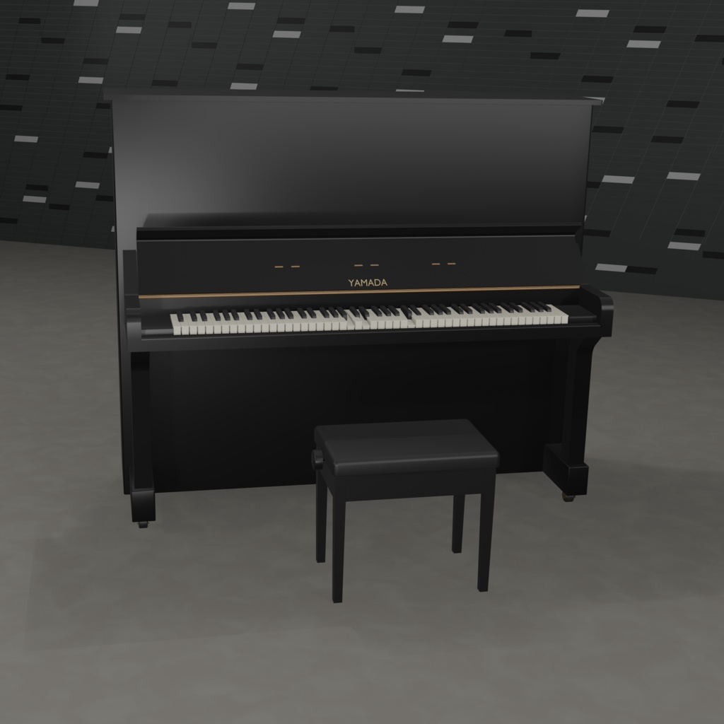 ピアノ【3Dモデル】