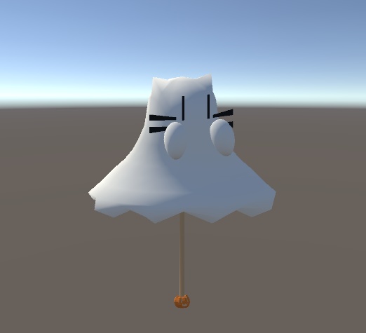 【岬のプレハブ】のびのびおばけねこ