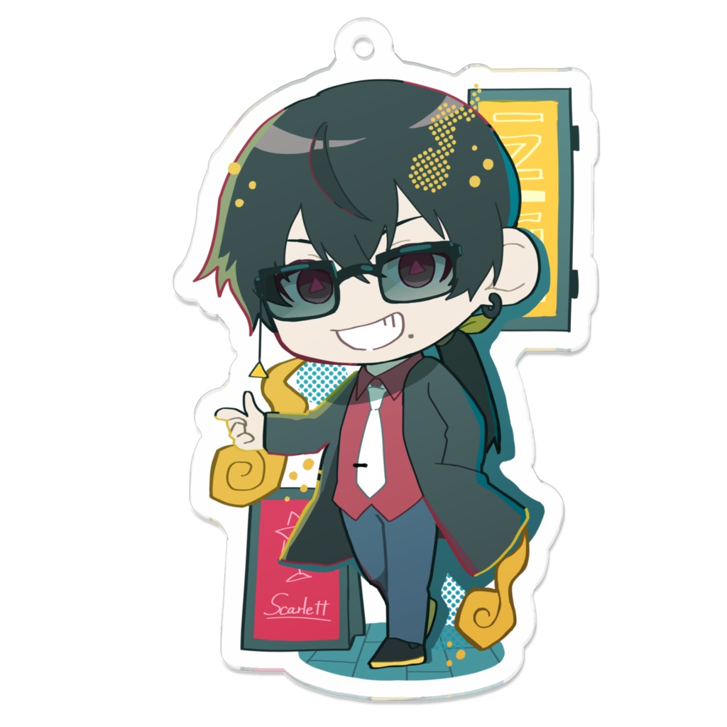 情報屋アクリルキーホルダー