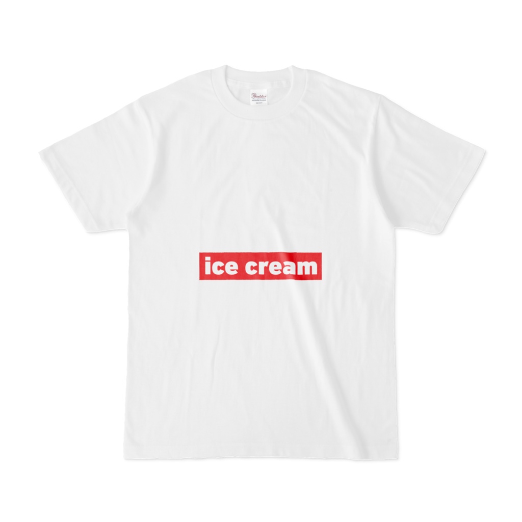 アイスクリームボックスロゴ Tシャツ