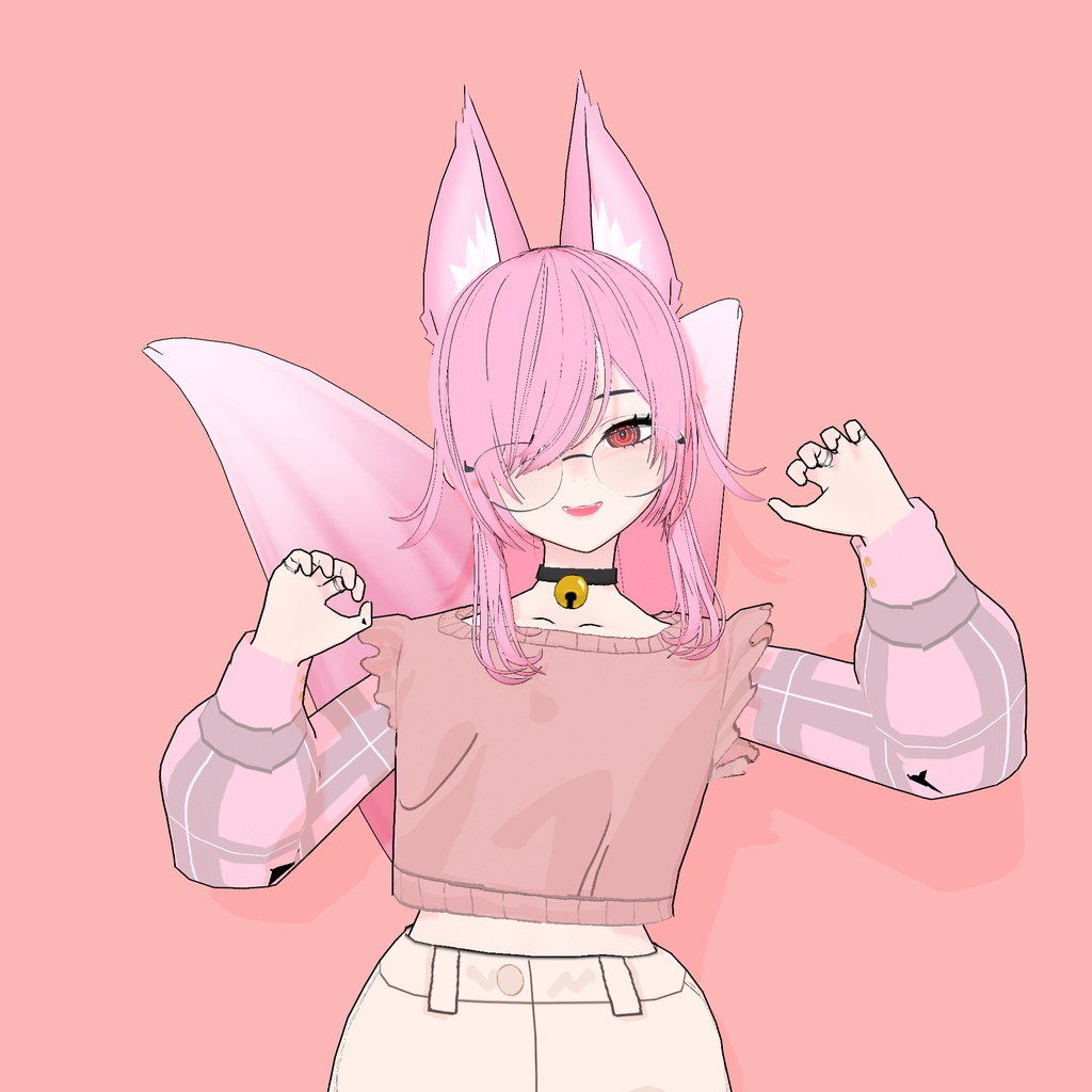 Pink Avatar Adoptable (VRM)