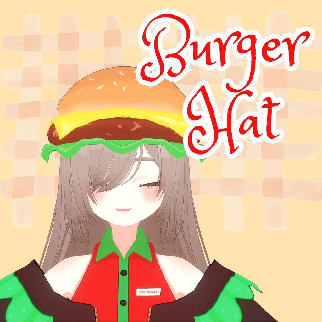 [Vroid] Burger Hat 