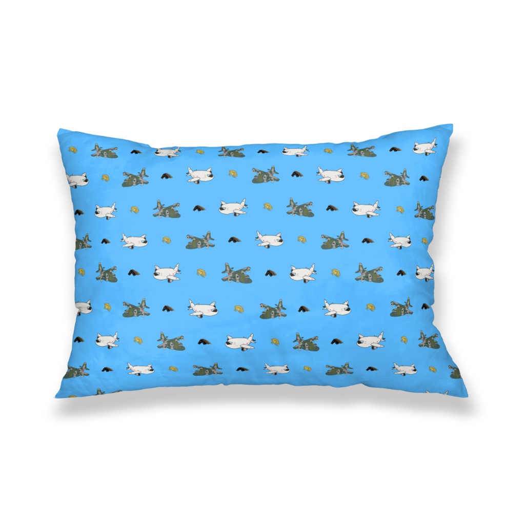 けーしーさん&はーくたん枕カバー