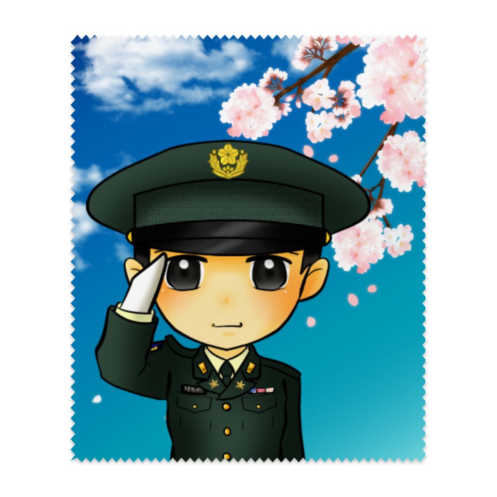 陸曹クン メガネ拭き