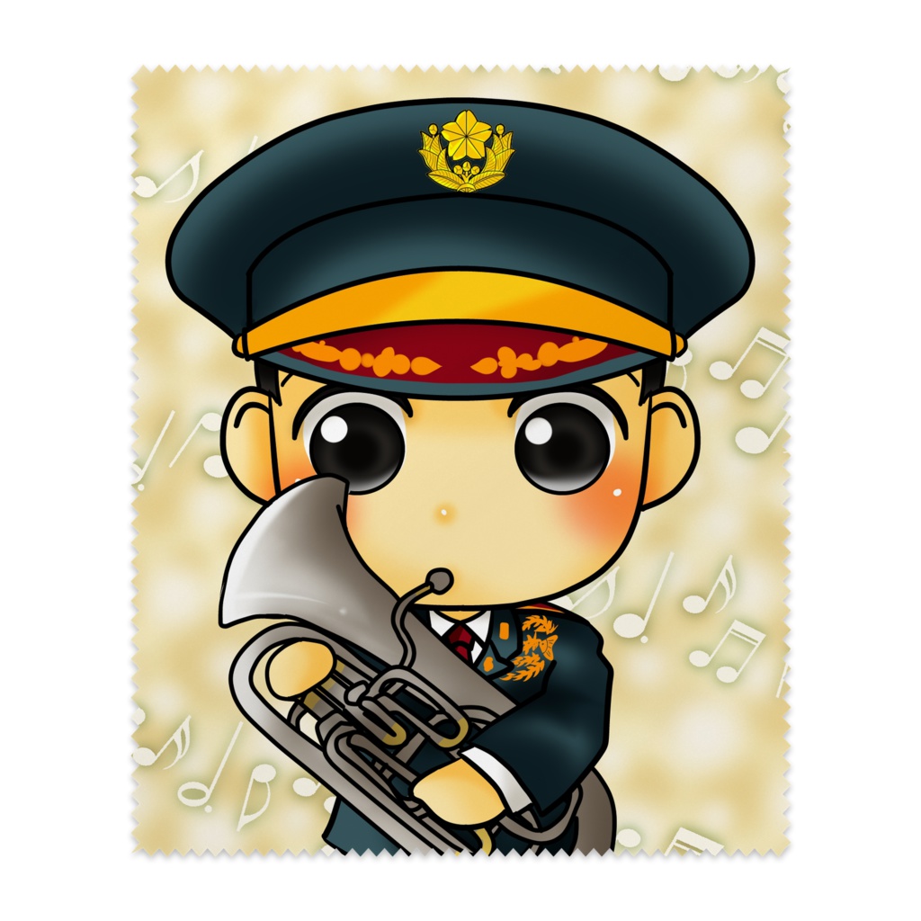 陸上自衛隊音楽隊メガネ拭き～ユーフォ