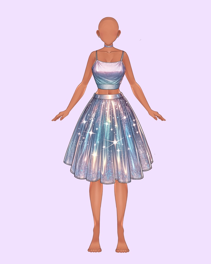 Pop Shimmer Vtuber Outfit
