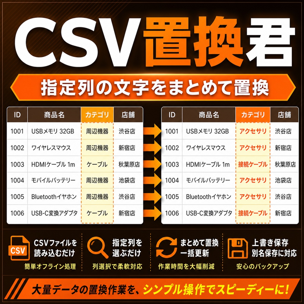 CSV置換君
