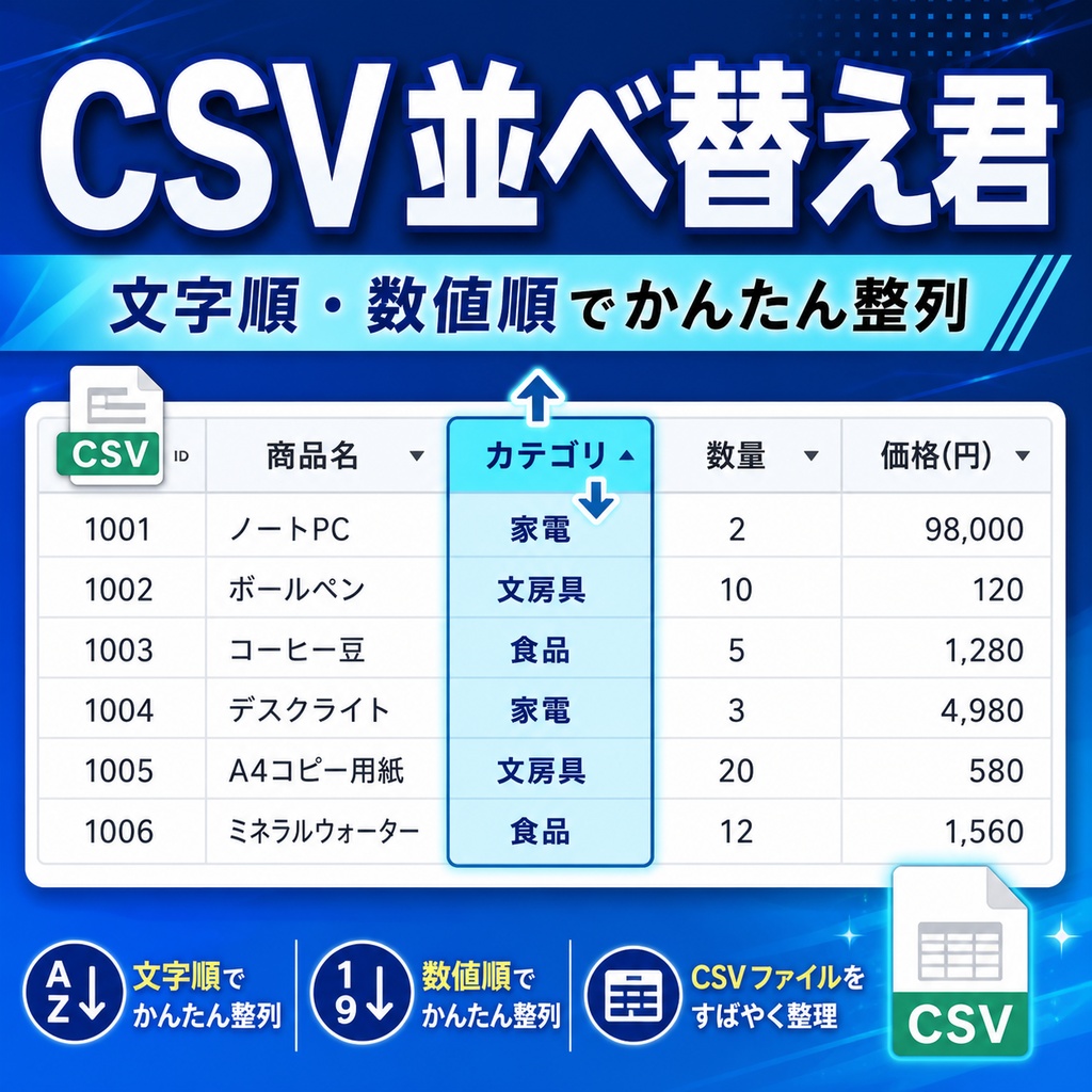 CSV並べ替え君