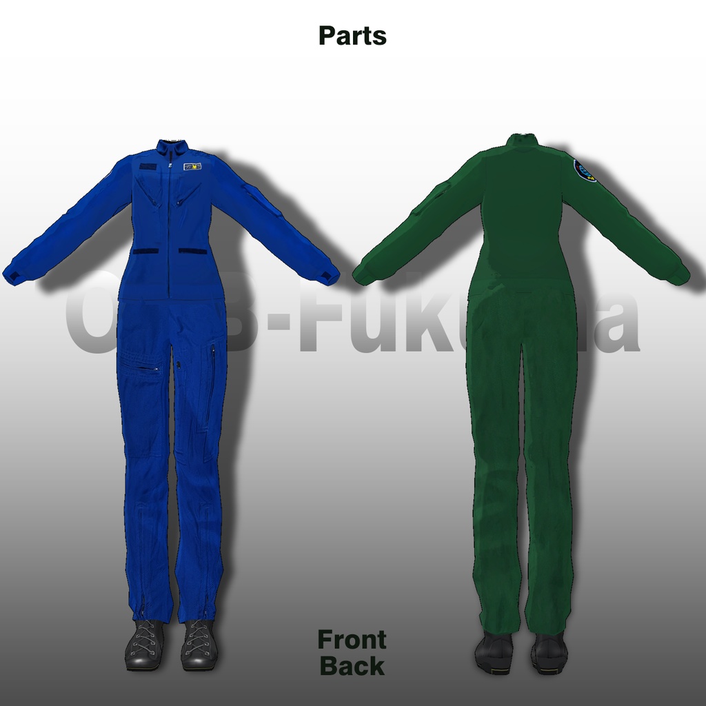 【27アバター対応】フライトスーツ&宇宙飛行士用ブルースーツ